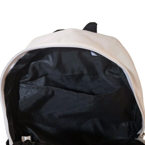 Puma Black & Cream 15 X 10 inch Backpack Book Bag  EUC - Picture 7 of 9